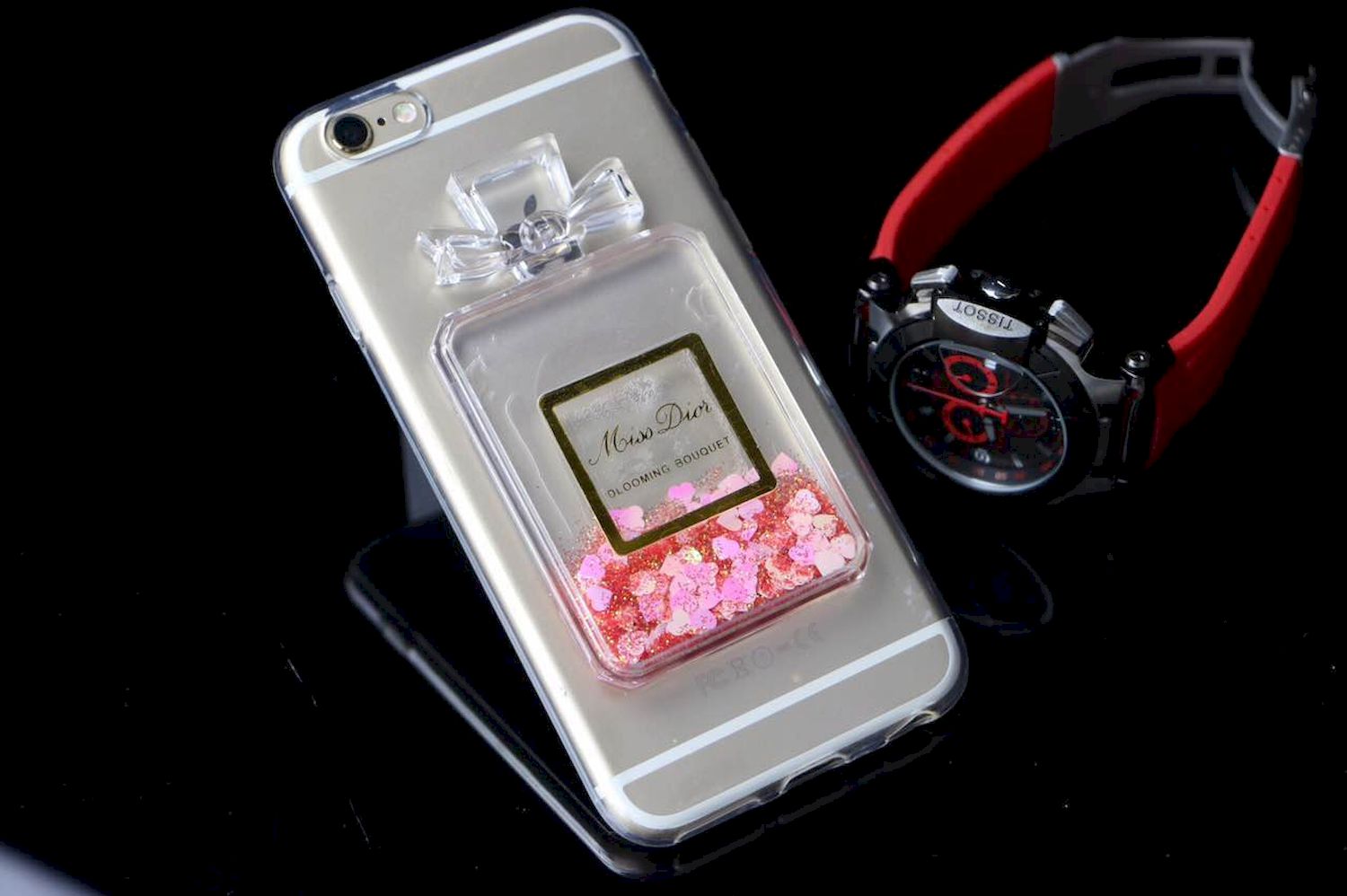 iPhone 7 PERFUME Glitter Shake Star Dust Case (Pink)